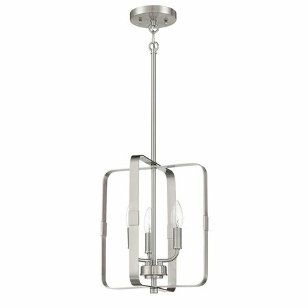 CRAFTMADE stowe 3 Light Foyer in Brushed Polished Nickel 56033-BNK